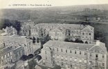 Vue aérienne du lycée depuis l'église Saint-Pierre vers 1906
